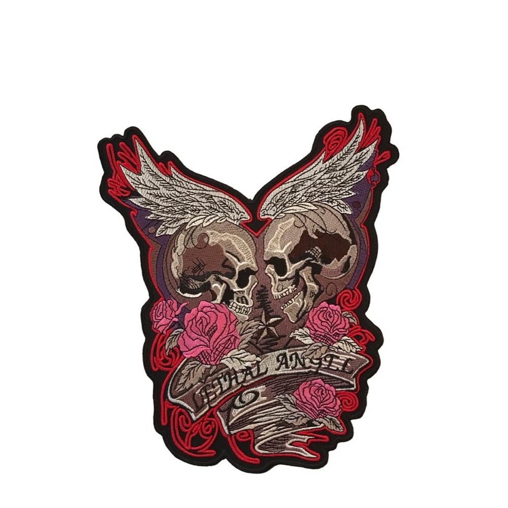 Lethal Angel Back Patch Biker Iron or Sew on Patch - Picture 2 of 4